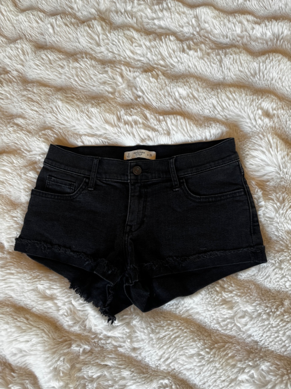 Abercrombie & Fitch Black Denim size 2 | 26 Jean Shorts